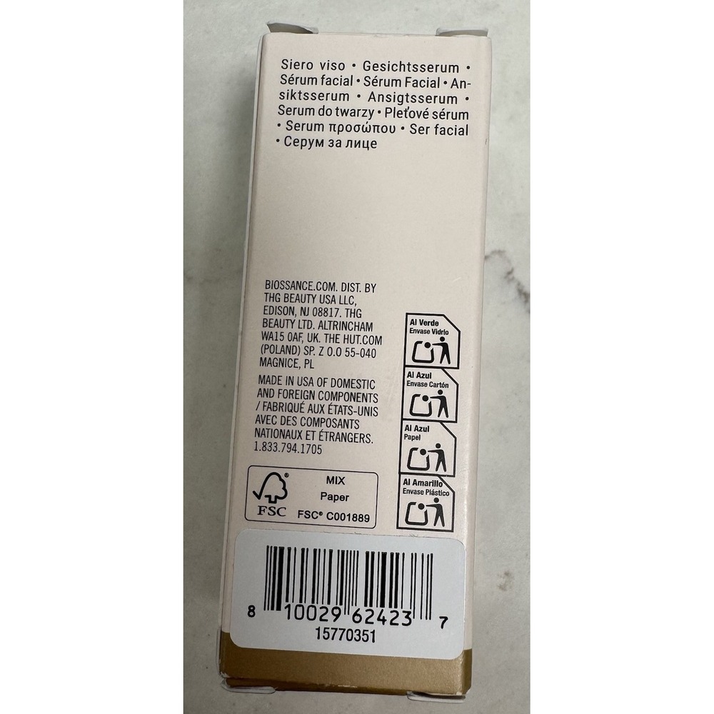Biossance Squalane Firm Lift Dual Serum 12ml 0.4oz Visibly Tightens Hyaluronic - Picture 5 of 5